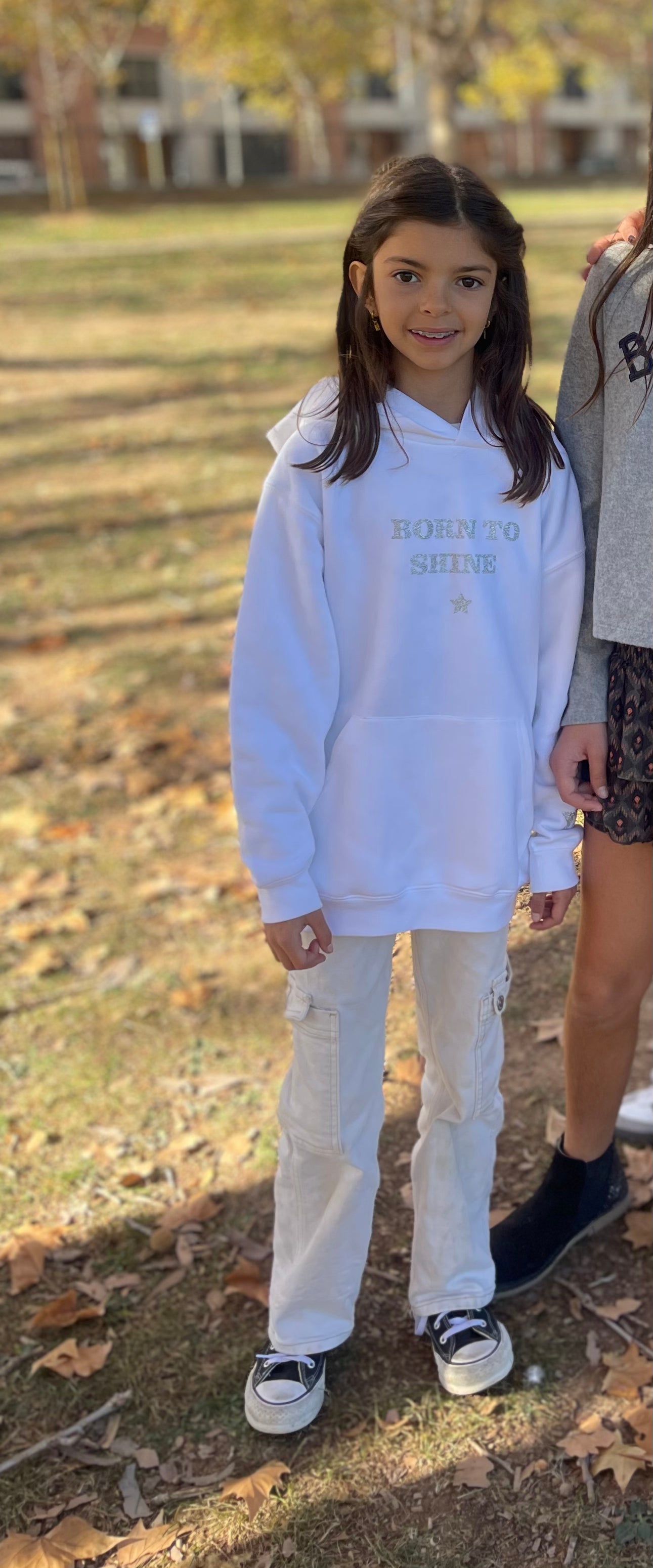 SUDADERA SHINE KIDS - BLANCA HOODY